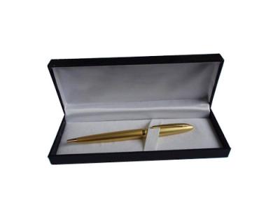 China Black Gift Presentation Boxes For Pens Plastic Mould Satin Band Inside for sale