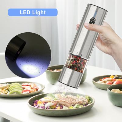 China Newcomer 2022 Eclectic USB Charging Automatic Electric Spice Grinder for Salt and Pepper Building in 900mah lithium battery for sale