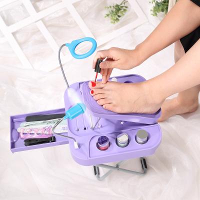 China Sea-Maid Stainless Steel Beauty Footrest for Easy Home Adjustable Pedicures, No Bending or Stretching with LED Loupe, Drying Fan, for sale