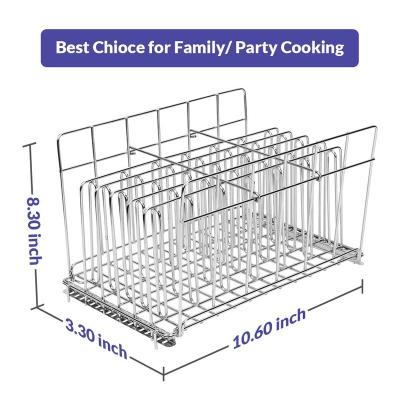 China Outdoor Hot Selling Vacuum Rack Stainless Steel Vacuum Rack Sub Divider For 24L Container for sale