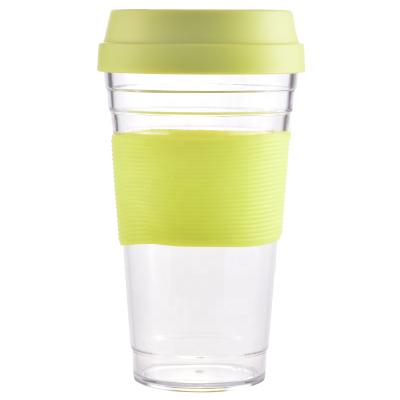 China 16.3OZ Viable CUSTOM LOGO BPA FREE PLASTIC COFFEE CUP TUMPER WITH LID for sale