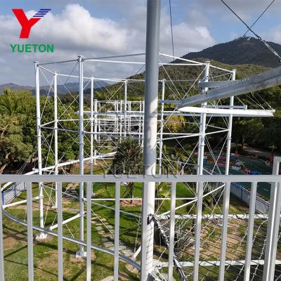 China ALLOY Outdoor Adventure Park Ride Playground Ride Roller Coaster Zip Line Equipment For Business for sale