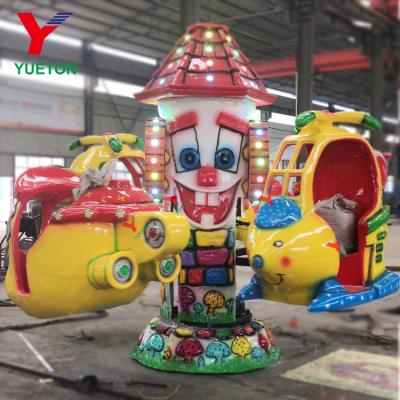 China Amusement Park Cute Attractive Kiddie Fairground Rides Big Eyes Airplane For Children for sale