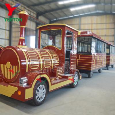 China European standard engine FRP road passenger diesel trackless train shopping mall/amusement park electric railless sightseeing tour tourist train for sale