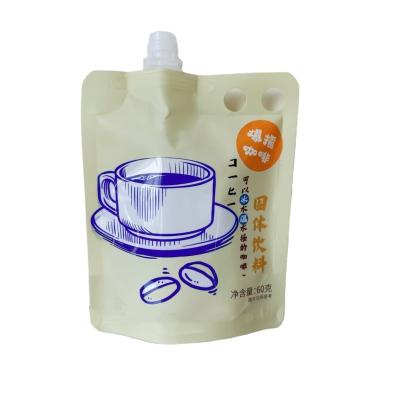 China Security Customization design food grade liquid coffee drink bag drink pouches for coffee packaging bags for sale