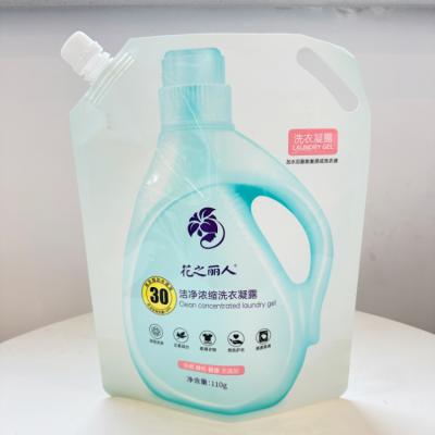 China Barrier Laundry Detergent Washing Hand Soap Refill Powder Liquid Packing Plastic Bags Spout Pouches for sale