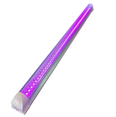 China Part Supply 2021 Newest Type 4ft 395nm T8 UV Led Lamp 20W Ultraviolet Led Blacklights Tube T5 T8 Integrated Tube Blacklight UV 1200mm for sale