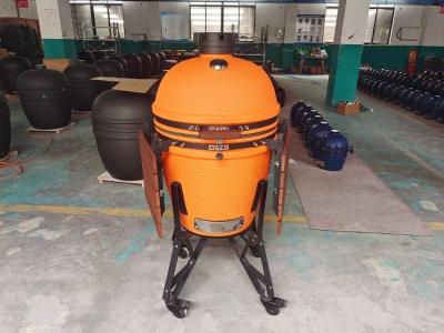 China Damping Hinge Orange Urban Charcoal Kamado Grill for sale