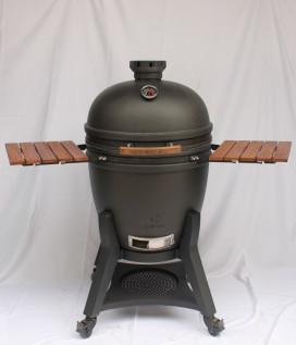 China Keramische leer geglazuurde houtskool Kamado Grill 27 inch BBQ Te koop