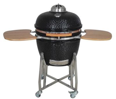 China Sgs-Schwarz-Roheisen-Gitter-Grill 24 Zoll Kamado-Grill zu verkaufen