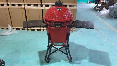 중국 세라믹 피자 숯 Kamado 석쇠 대나무 선반 및 손잡이 판매용