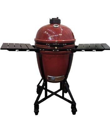 Chine Gril en céramique rouge extérieur de BARBECUE de pouce 54.6cm de GV 21,5 de pizza à vendre