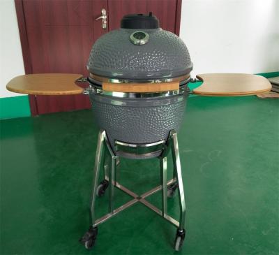 China Grüne SGS-Pizza-Holzkohlen-keramischer 18 Zoll Kamado-Grill zu verkaufen