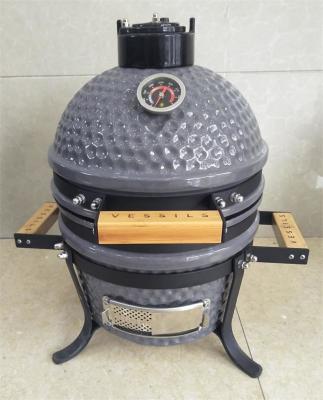 China Keukengerei Donker Grijs 12,5 Duim 31.8cm Kleine Ceramische Grill Te koop