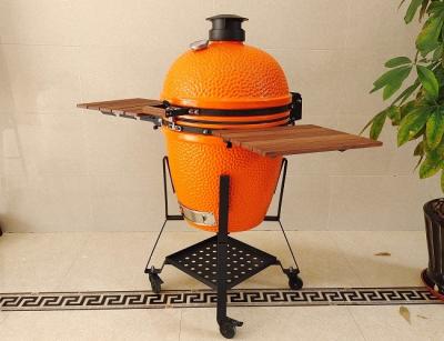 China 21,5 Duimsgs de Grill van Houtskoolkamado, Oranje Ceramische Rokersgrill Te koop