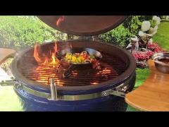 SGS 24 Inch Kamado Grill Heat Resistant Dark Sky Blue