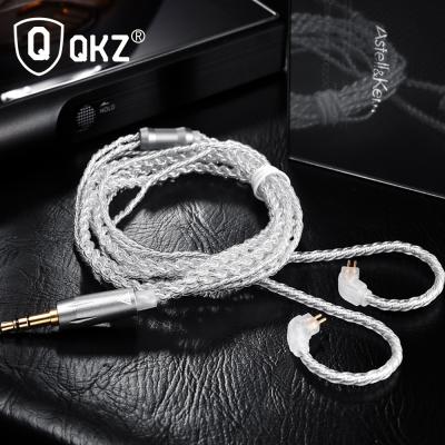 China In-Ear Earphone Wholesale Copper Silver Plated Upgrade Cable Earphone Cable With Wire MMCX Pin for sale