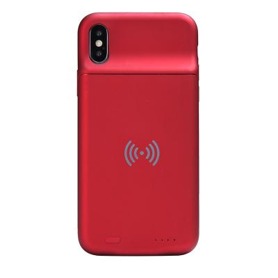 China Universal Radio Factory OEM Powerbank Portable Battery Charger Phone Case Cover For Phone X XS Max 4000mah With Wireless Charging for sale