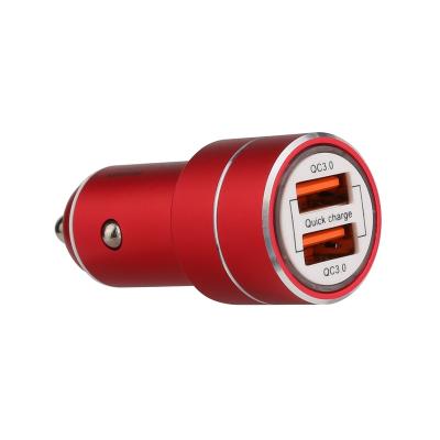 China Hot Selling Amazon Style Metal Handsfree 4.8 Amp Car Charger Dual USB Port 24w 12v 24v for sale