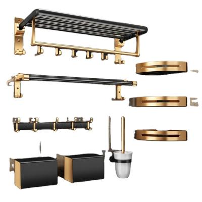 China Bathroom Shower Accessories Organizer Hot Selling Modern Metal Bathroom Storage Set and Bathroom Hardware Stainless Steel Bathroom Accessories Set for sale