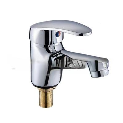 China Pull Out Spray Stainless steel brushed basin single cold faucet bathroom basin washbasin washbasin bathroom all copper single cold faucet for sale