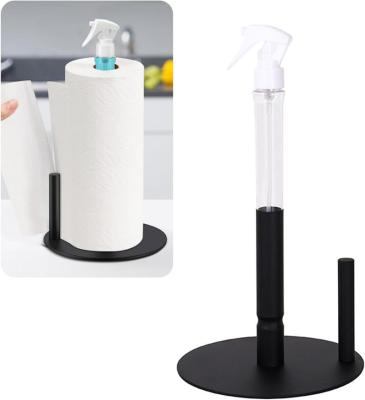 China Modern Paper Towel With Spray Bottle Holder Inside Spray Paper Towel Holder with Spray Bottle Paper Towel HolderPopular for sale