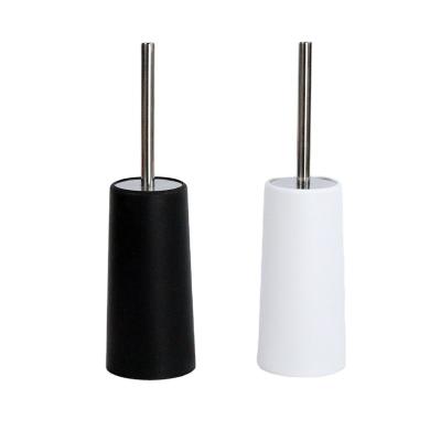 China Modern High Quality Toilet Brush And Holder Set 304 Stainless Steel Handle TPR Head Toilet Brush With Premium Stainless steel Stand for sale