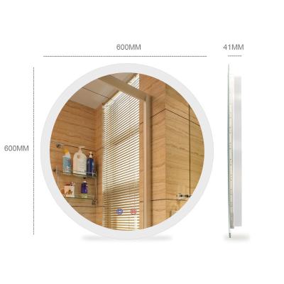 China Illuminated Wall Mounted Round LED Light Mirror or Smart TV LED Mirror or A Round Mirror for Hotel Home Bathroom for sale