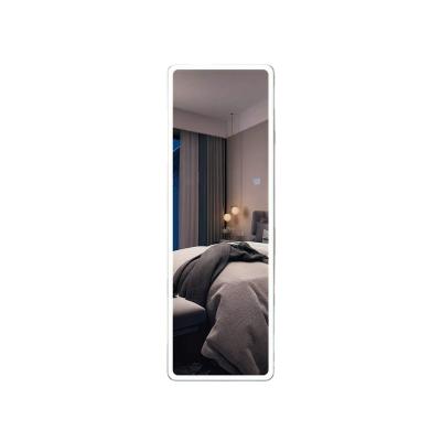 China Illuminated 2023 Customized Modern Wall Hotel Mounted 5mm Copper Free Led Bathroom Smart Mirror with Lights for sale