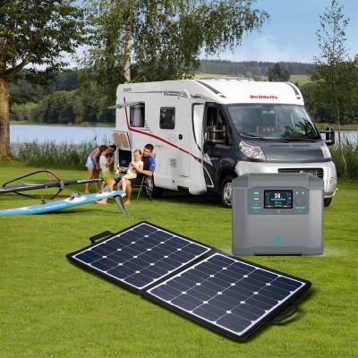 China Type C Inverter Solar Station 2000W Portable Electric Solar Generator Portable Power Station For Emergency for sale