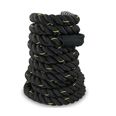 China Universal Gym Exercise Muscle Power Arm Strength Cross Fitness Training Rope Heavy Weighted Core Battle Rope for sale