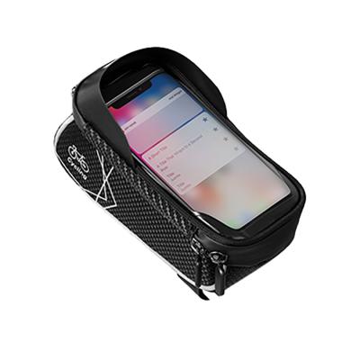 China TUBE Gps Recycling Front Bag Waterproof Bike Front Frame Bag Mtb Bike Bicycle Touch Screen Phone Holder Bag for sale