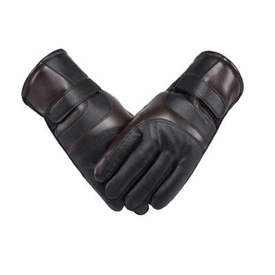 China Unisex Custom Full Finger Leather Peach Outdoor Sports PU Cycling Cycling Riding Motorcycle Hiking Gloves for sale