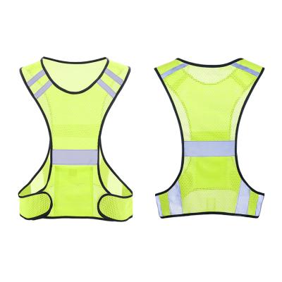 China high light mesh reflective breathable night vest working visibility cycling increasing work safety light reflect vest jacket coat A009 for sale