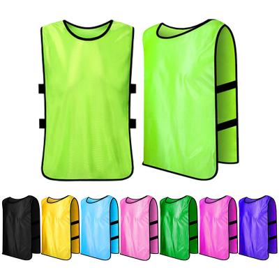 China Custom Football/Soccer/Basketball Team Sports Breathable Football Adults Kids Soccer Training Mesh Quick Dry Bibs Fit Vest Aprons Tank Tops for sale