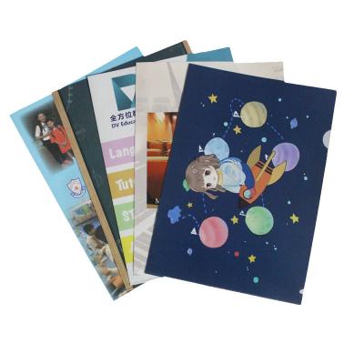 China Organization waterproof bag promotional price including Logo Document Blank Presentation Plastic pp L custom printed shape folder for sale