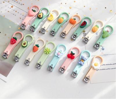 China Finger Nail Art Tools Novelty Cute Cartoon Manicure Trimmer Fruit Design Stainless Steel Manicure Trimmer Nail Cutter Clippers for sale