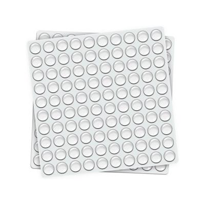 China 100pcs/sheet Collision Sticker Mini Dot Protector Self Adhesive Rubber Pads Clear Stoppers Cushions Plastic Cabinet Door Bumpers 50mm for sale