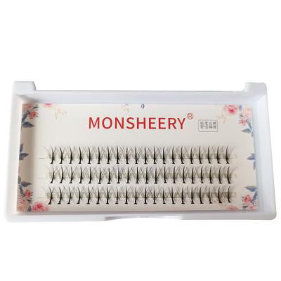 China 60 natural soft groups/different natural eyelash packs false eyelashes 10d box, extension eyelash group for sale