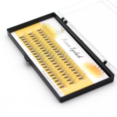 China 1box Soft Natural Large Capacity 60 Packs 6d 10D Eyelash Extensions 0.1mm Real Natural Style Mink Strip Eyelashes Individual Lashes Thickness for sale