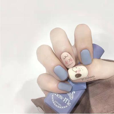 China 1PC Durable Waterproof Long Version Cartoon Nail Sticker Wraps Mixed Styles Full Cover Nail Vinyls Decals for sale