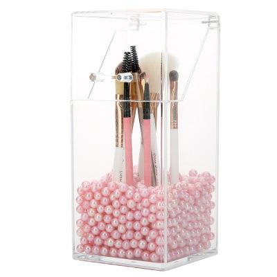 China Waterproof Shockproof Dustproof Acrylic Clear Makeup Brush Holder Cosmetic Holder Lipstick Pencil Storage Container Storage Box Holder for sale