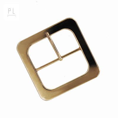 China Black Belt Buckle Fashion Custom 60mm Alloy Pin Double Pin Belt Buckle for sale