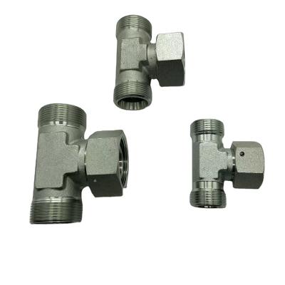 China Connect pipe to three way valve plate BD carbon steel internal and external thread convertible pipe fittings hydraulic transition joints are widely used for sale