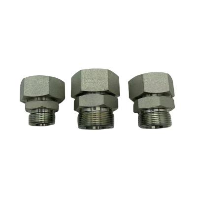 China Connect pipe to valve plate 2D carbon steel pipe fittings type , internal and external hydraulic pipe transition conversion thread hydraulic fittings for sale