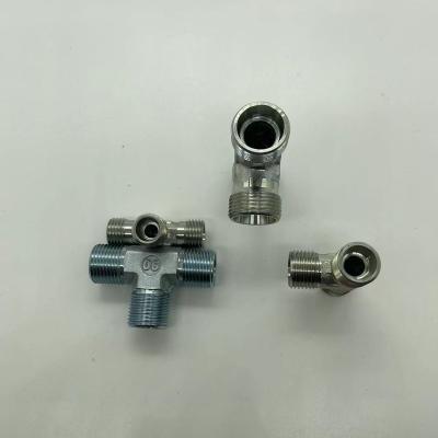 China Connect hose to valve plate AC-14 outer tee wire connector hydraulic hose connector connects hose to valve plate for sale