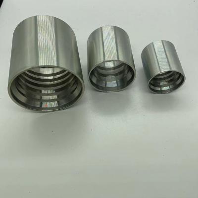 China 01200-16 High Pressure Rubber Carbon Steel Forged Hose Connector Hydraulic Hose Connector Sleeve For 2SN 1