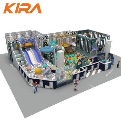 China Durable Commercial Playground Structure Kids Play Area Playground Equipment Indoor Playground With Spotlight for sale