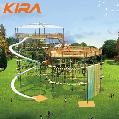 China Other Amusement Park Products Customized Adventure Customized Outdoor Adventure Park Rope Course Equipment for sale