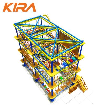 China Customized Adventure Kids Rope Course Playground With Safety Rope Course Equipment for sale